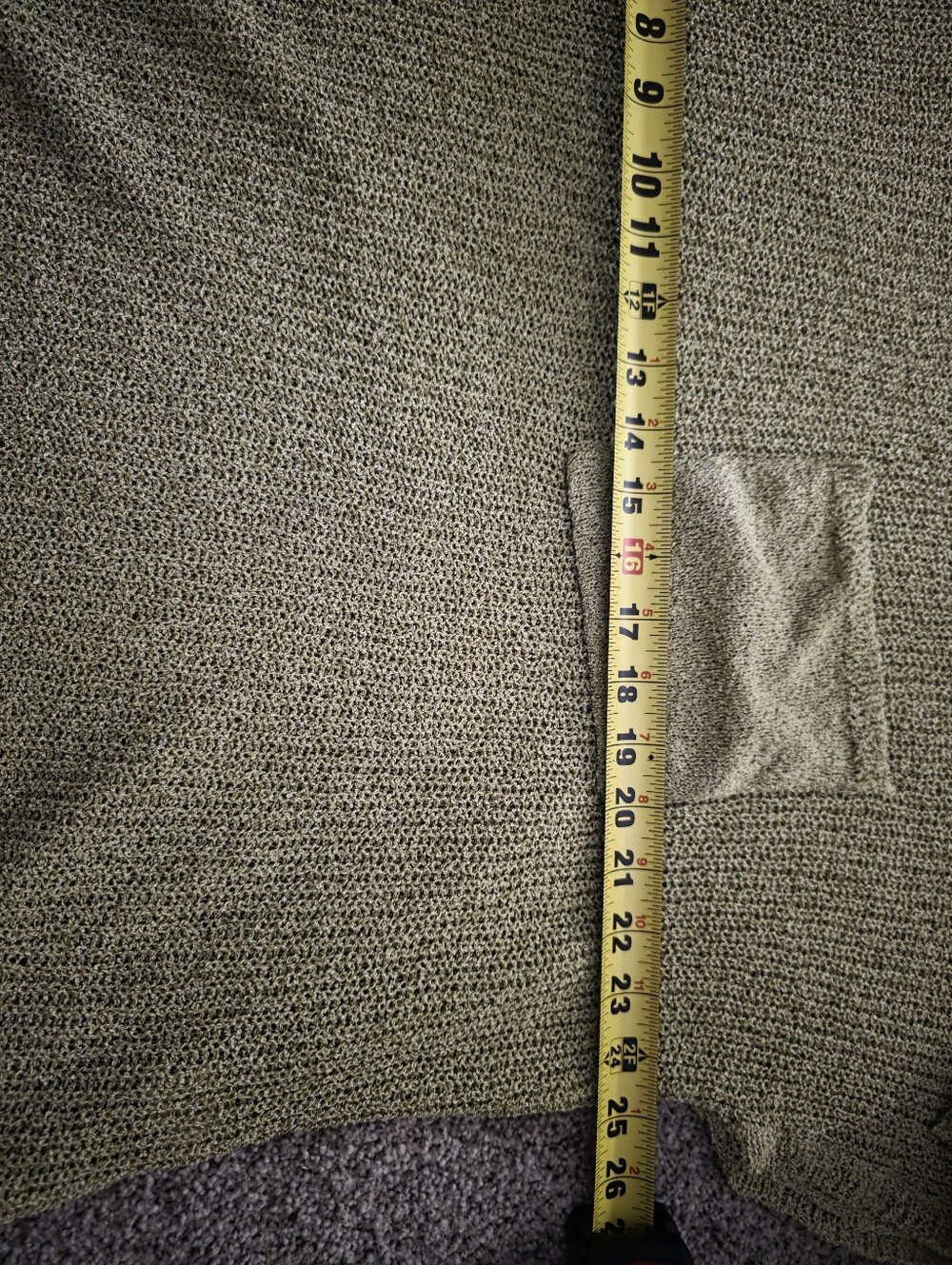 Green Apple Lightweight Sweater Tee w/side Chest Pocket. - Picture 7 of 8